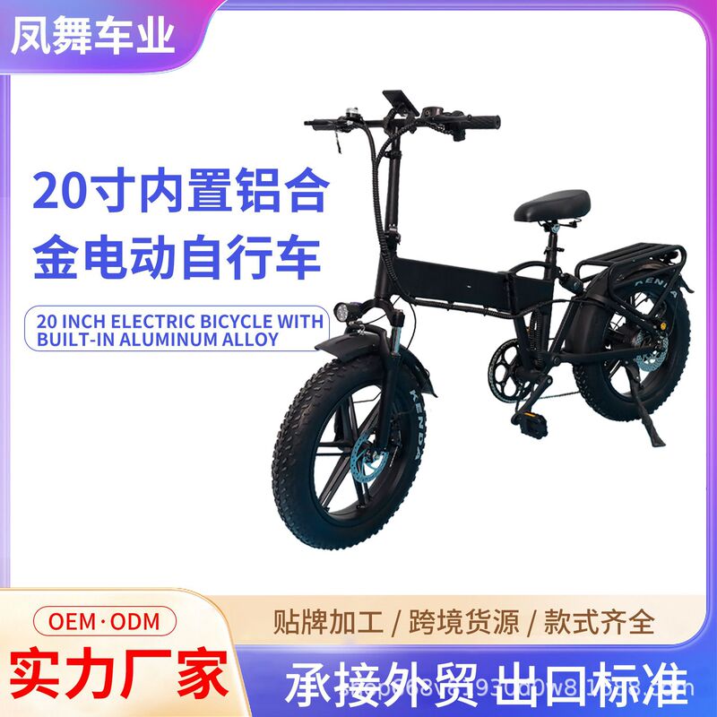 クロスボーダー 20inch 内蔵バッテリーアルミ合金モデル電動ダブルショック自転車スノーマウンテン電動自転車|undefined