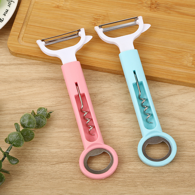 Pelador multifunción de acero inoxidable personalizado dos en uno Cepilladora de melón y fruta Cepilladora de patata pelador de manzana