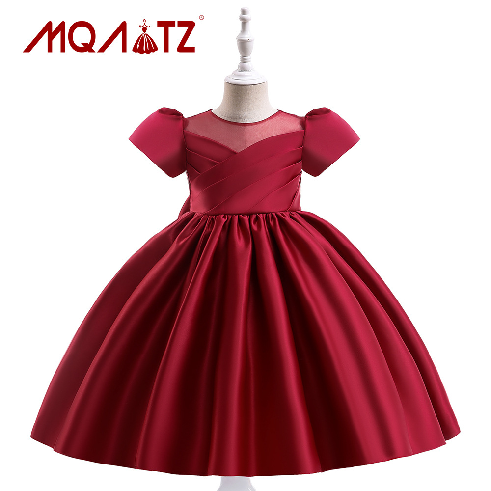 New Children's Day Host Dress for Girls, European and American Piano Performance Dress for Girls, Princess Skirt