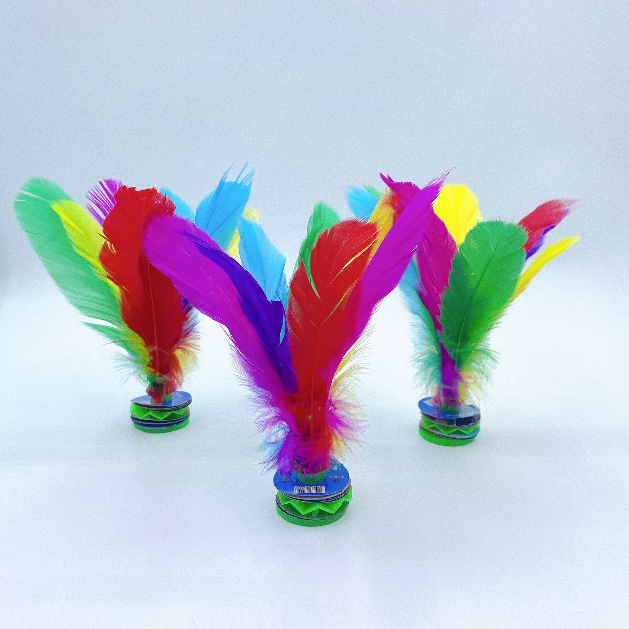 Estudiantes de secundaria de color loto de color, deportes de plumas de pollo, grandes flores, competencia de entrenamiento de acondicionamiento físico para adultos, pelota de acondicionamiento físico al por mayor