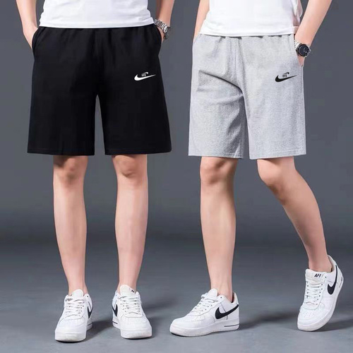 Summer trend loose quarter pants, fashion brand casual sports pants, beach pants, medium pants, men's shorts, thin quarter pants