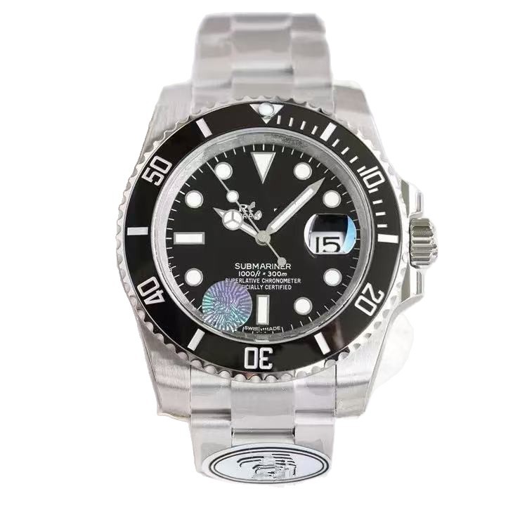 Fábrica VS fábrica ZF fábrica verde agua fantasma automático 316 acero inoxidable luminoso negro fantasma azul fantasma mecánico cinturón de acero anillo de cerámica