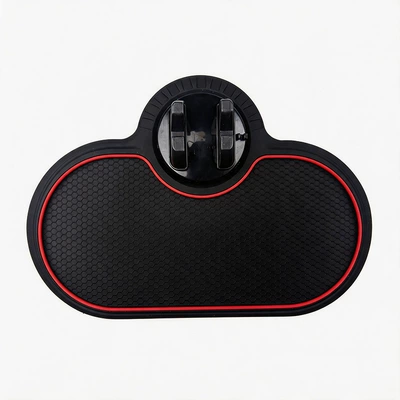 Car Anti-Slip Mat, Car Dashboard Phone Holder, Multifunctional Temporary Parking Sign, Anti-Slip Adhesive Base Mat (Anti-slip mat) - red-edge-basic-model