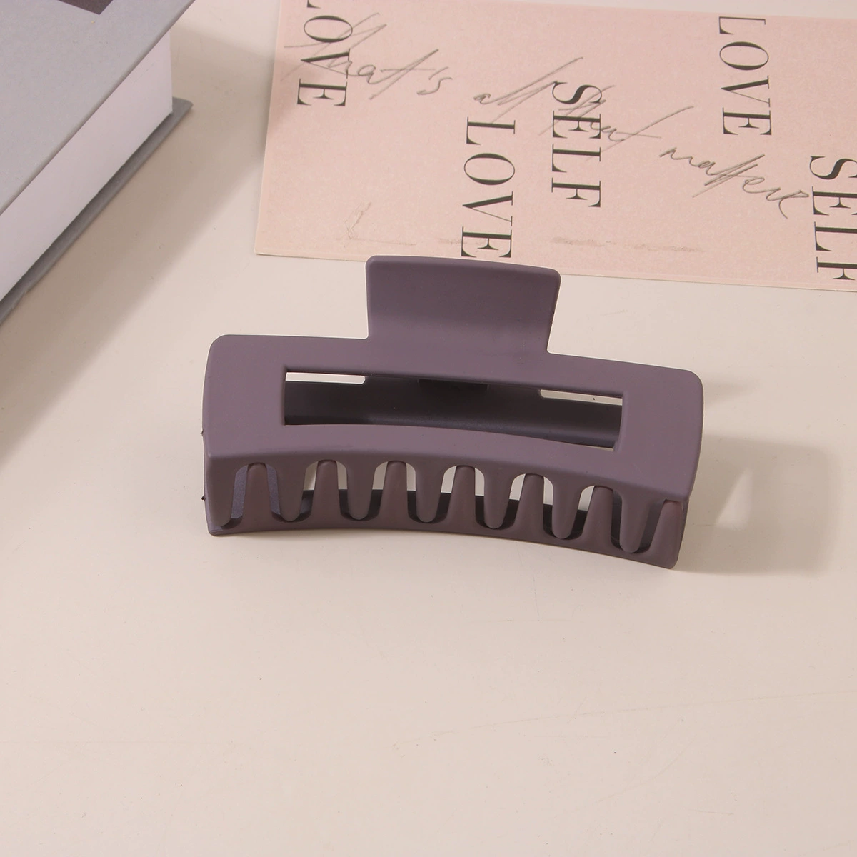(Cross-border trading), rectangular matte crab pin, big shark, hairgrip, Amazon, simple and elegant design