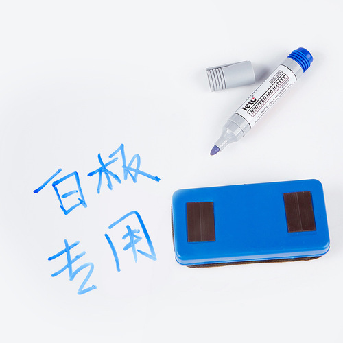 Whiteboard pens are easy to erase and can be refilled with ink. Large-capacity whiteboard marker pens black blue red blackboard markers logistics pens