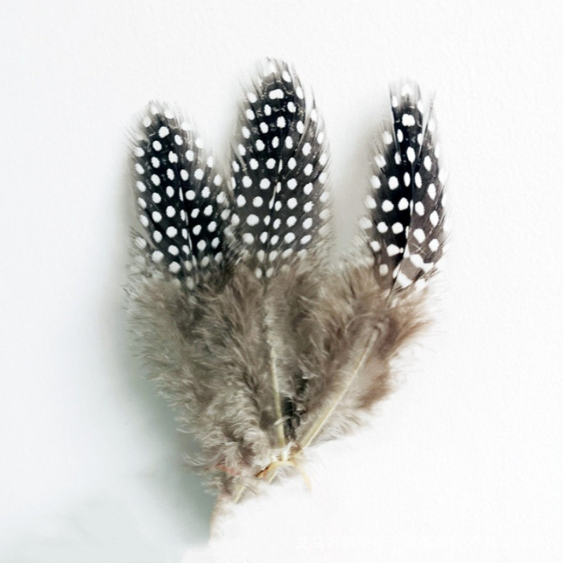 Haifeng factory direct sales of colorful large pearl chicken feathers, cat teaser wands, feather DIY accessories wholesale