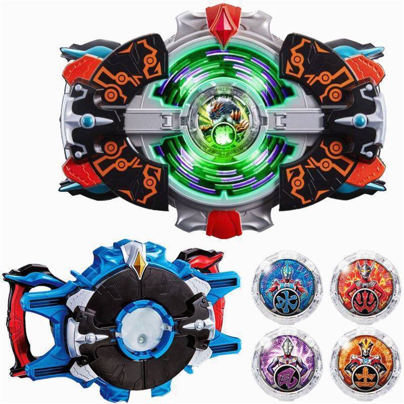 Ultraman Orb Rotating Flashing Crystal Storage Box Plate Meishin Saiki Version Dark Transformation Device Toy Free Shipping