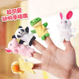 Factory direct creative children's mini plush finger doll baby doll small cartoon animal finger toy