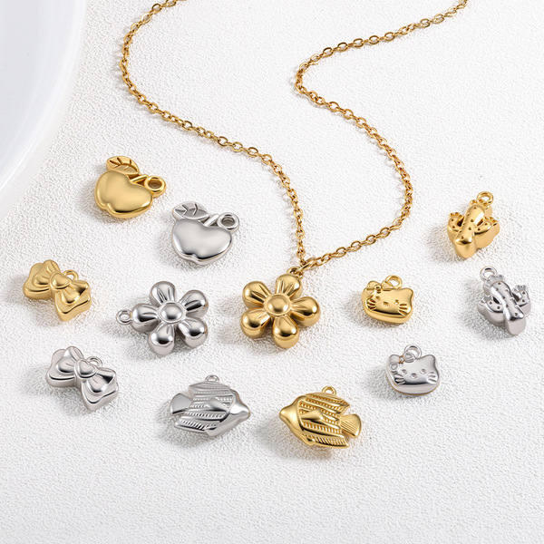 Golden pendant stainless steel