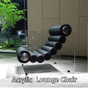 Acrylic Transparent Casual Single Sofa Chair Bedroom Furniture for Home Living Room Room