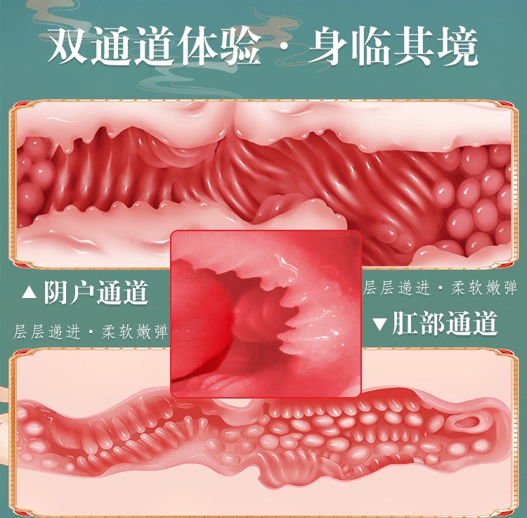 Manual TPE Vaginal Buttocks Masturbator Cup, Half-Body Inverted Mold, Flesh Tone — detail image 9
