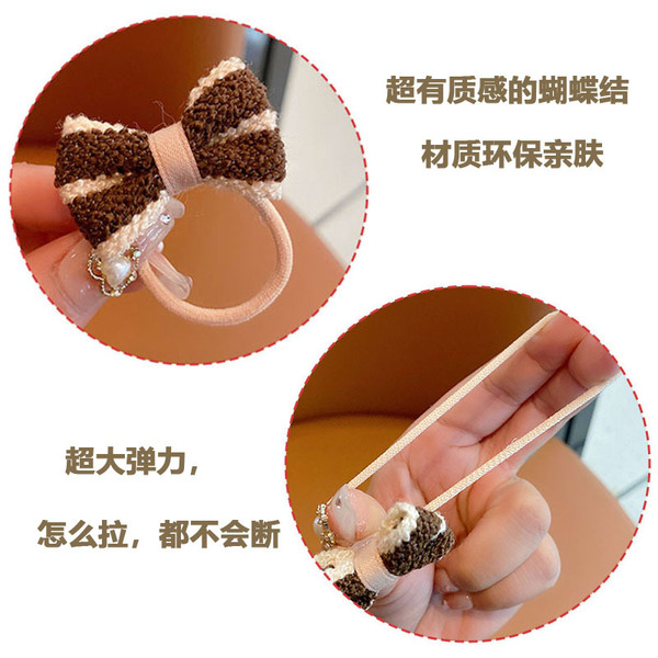 Children's hair rope with bow