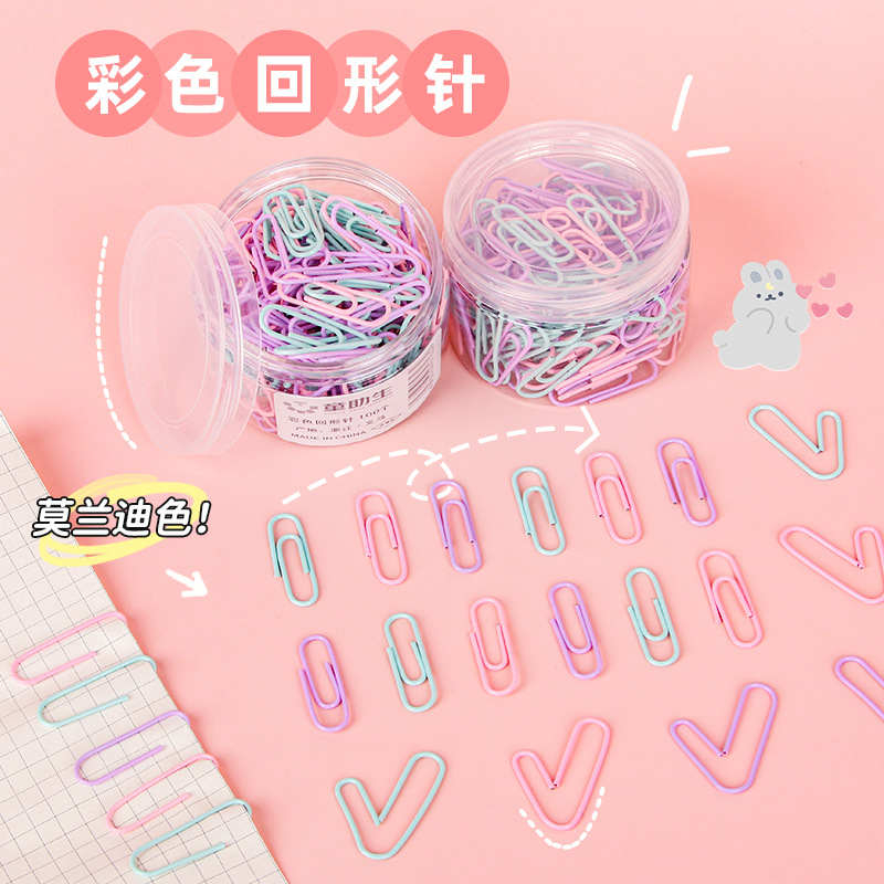 Molandi clip metal no color 28mm etiqueta de embalaje fija curva pin barril paquete de materiales de oficina al por mayor