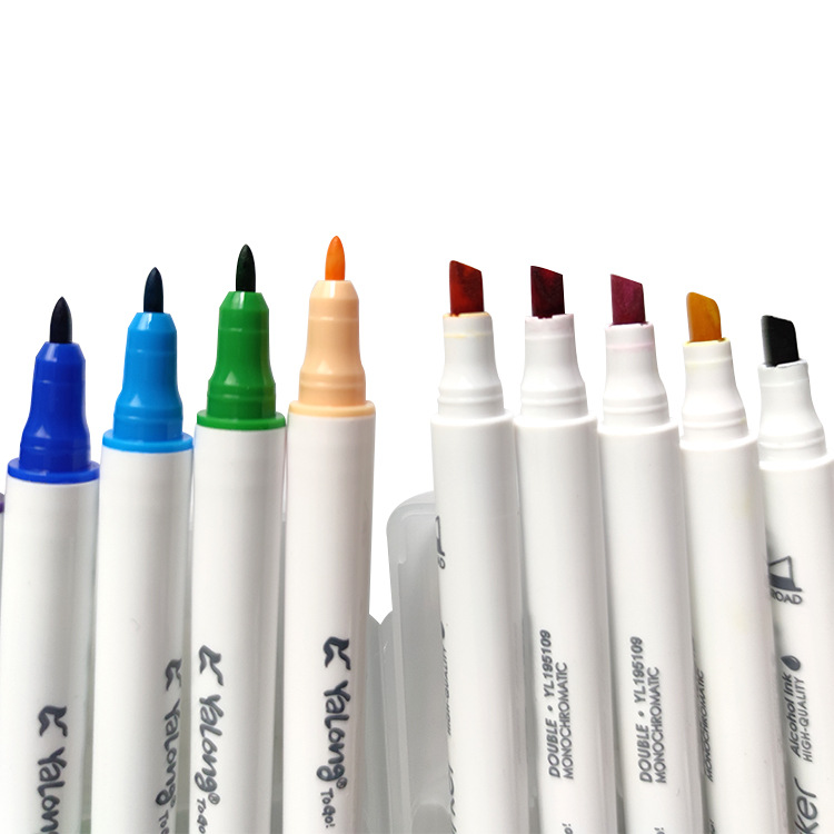 Juego de Marcadores de Color Doble Punta Redonda para Dibujo
