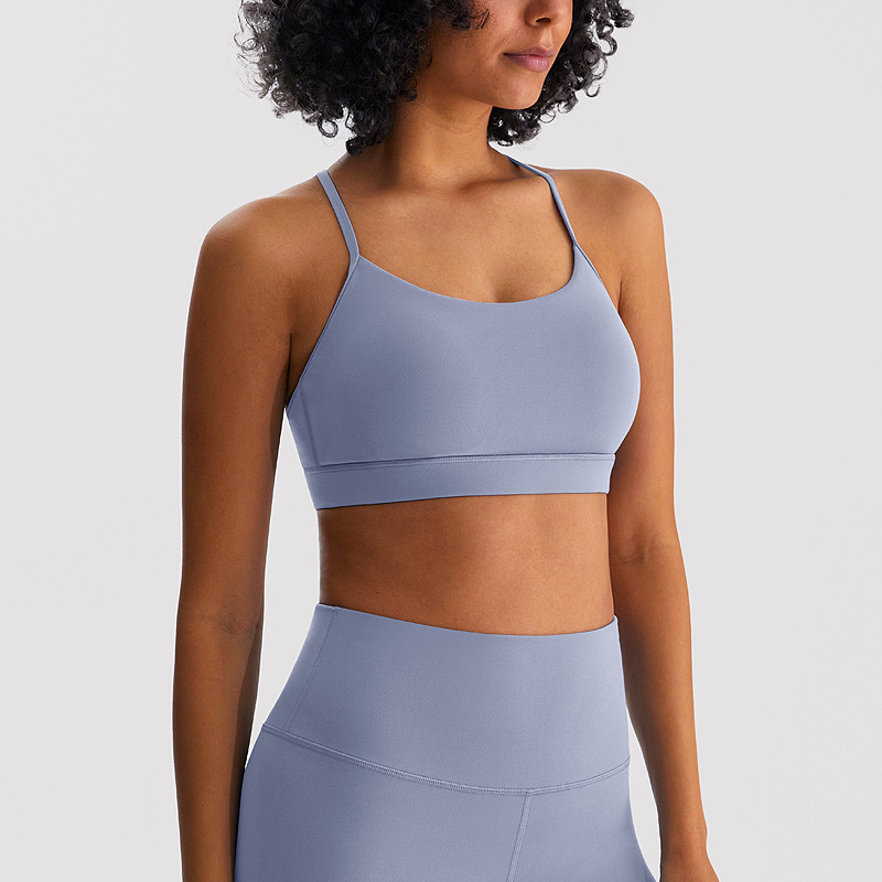 Nulrx nueva ropa de yoga desnudo chaleco pilates deportes ropa interior las mujeres sexy belleza espalda fitness sujetador yoga