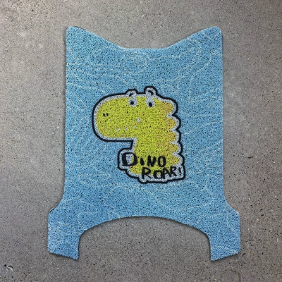 Electric vehicle foot mat | Accessories Changed to Special Decorative - yellow-dinosaur-yadi-guan-neng-meili-dm530
