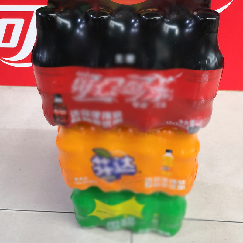 FUENTE de suministro directo de fábrica de tela PE película Termocontraíble alta cerveza transparente embalaje exterior película de cartón fábrica al por mayor