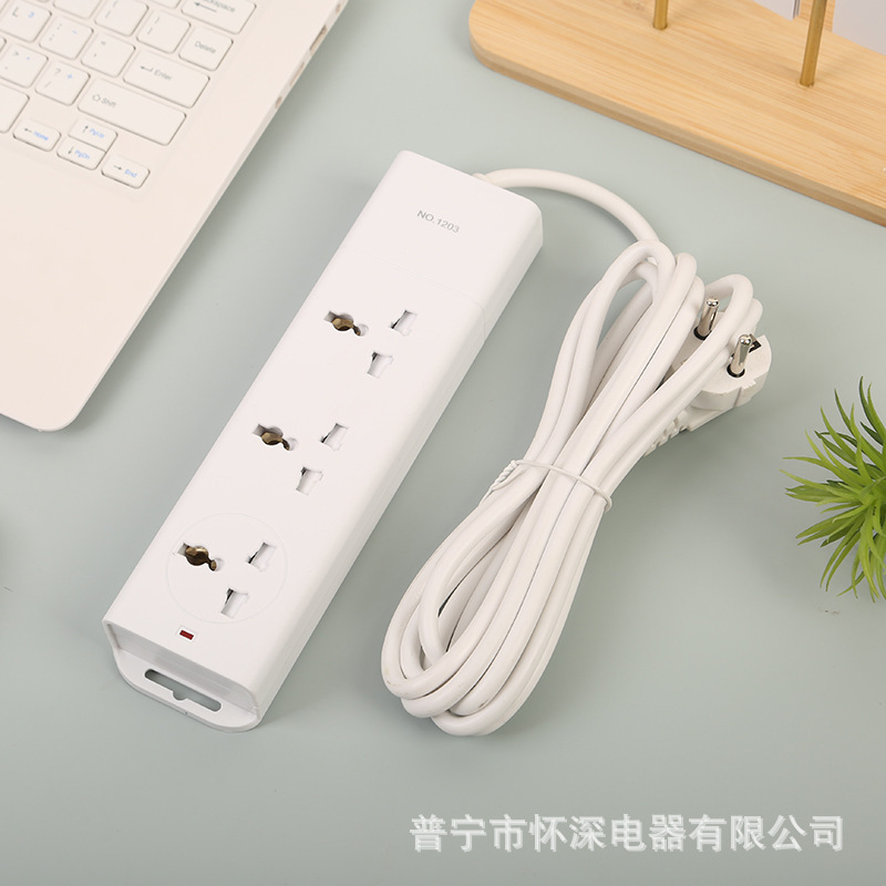 Enchufe rectangular sin interruptor hermoso blanco y negro estándar británico estándar europeo y americano neutral Qatar Arabia Saudita Iraq