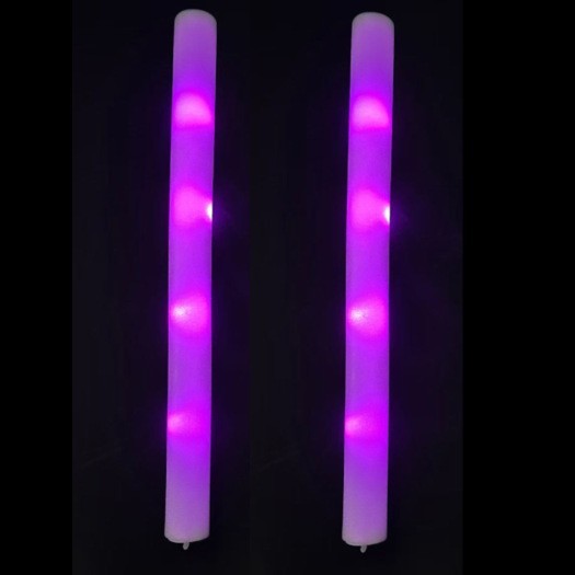 スポンジ蛍光スティックコンサートカラフルな発光スティックフラッシュスティックイベント雰囲気バー小道具バブル発光スティック|undefined