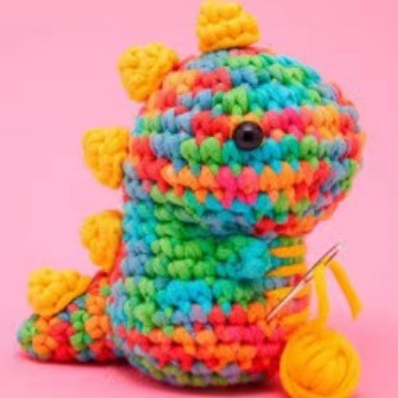 공룡 코바늘 인형 만들기 DIY 뜨개질 재료 키트