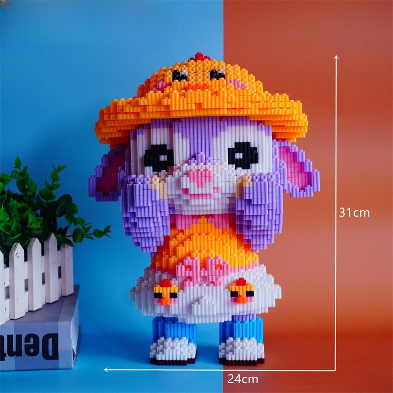 CLS Trendy Le Sen pequeños gránulos ensamblados bloques de construcción Linabel rompecabezas juguetes para niños regalos para niños y niñas