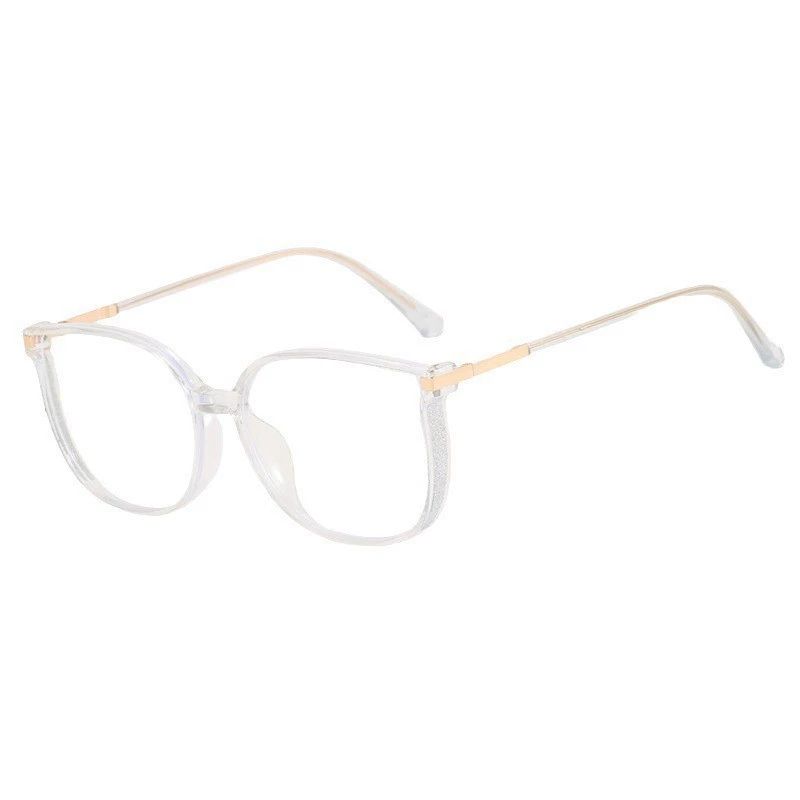 Korean-Style Trend Glasses, Anti-Blue Light Lenses, Fitted Frame — Multiple Colors & Powers