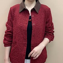 春装时尚休闲女装妈妈装搭配自如，短外套突显个性日常通勤款