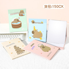 包包包新款卡通全屏摺疊紙鏡學生宿舍化妝鏡便攜桌面梳妝鏡批發