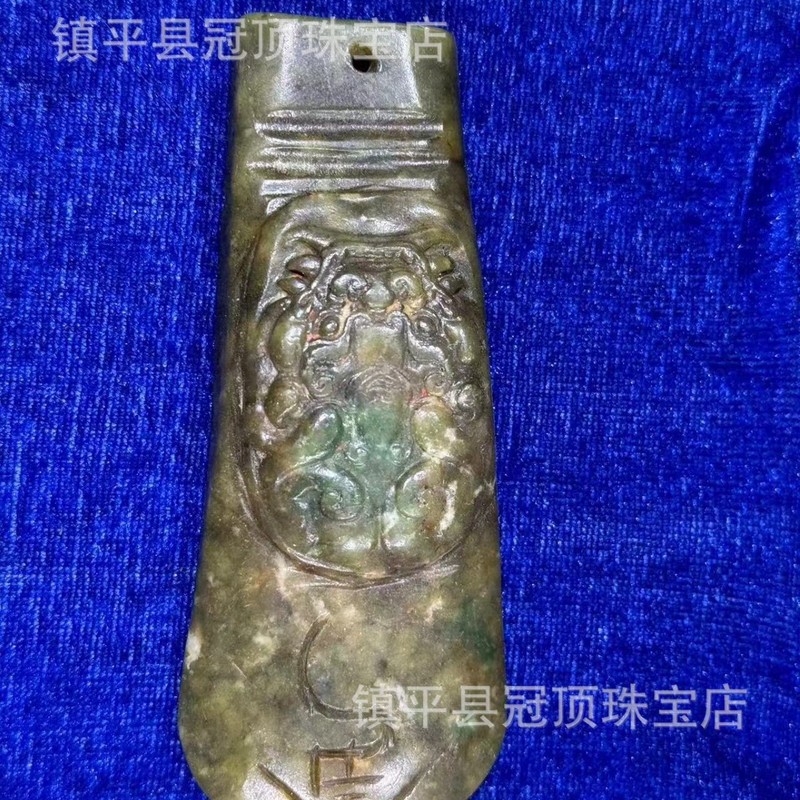 批发高古玉老玉岫玉高仿古董仿古玉器明清战汉岫玉做旧玉佩挂件|undefined