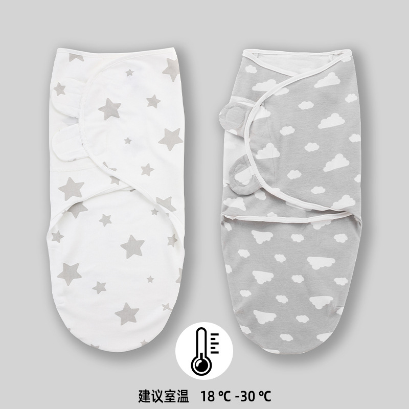 Edredón de algodón puro Four Seasons universal anti-kick toalla edredón anti-shock Toalla de pañales para bebés recién nacidos saco de dormir para bebés