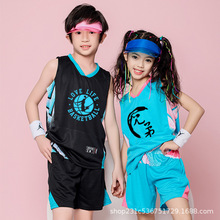 儿童篮球服套装男女童运动比赛队服小学生团队服印制背心球衣
