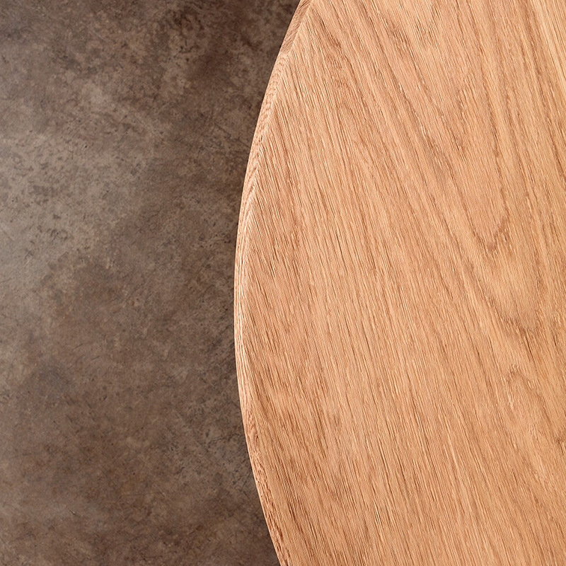 Miji estilo de madera maciza simple moderno ronda Nordic mesa de café sala de estar pequeño apartamento Mesa Redonda muebles para el hogar