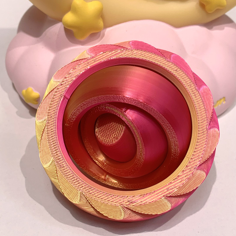3d process printed rotating gyroscope, a stress-relieving 3D toy for children and students, a must-play tool for adults, and an educational tool pic 5