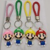 Cute woven three dimensional keychain, rainbow cartoon pendant from soft rubber, factory direct supply, in 3d format, Birthday gift