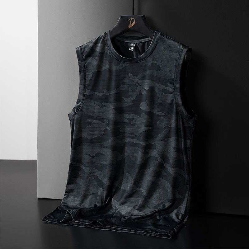 camouflage silk summer thin vest