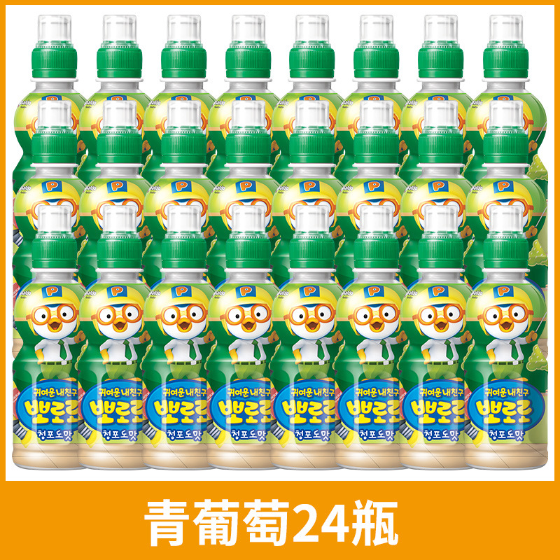 24 bottles of green grapes
