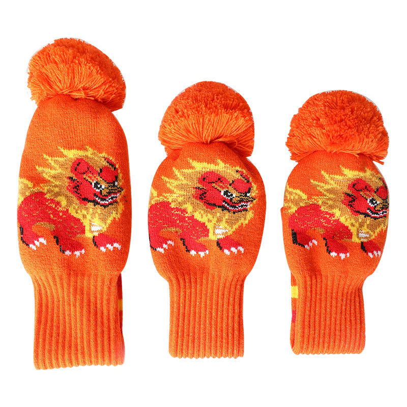 Cubierta de club de golf de punto cubierta de madera cubierta de tapa cubierta de club de golf cubierta de club de dibujos animados