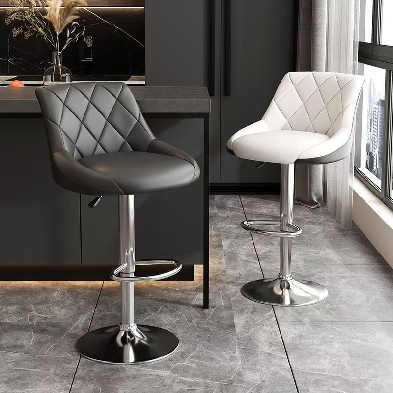 Bar Chair Backrest Chair Modern Simple Front Desk Cashier Chair Bar Stool Swivel Chair High Stool Home Lift Bar Chair