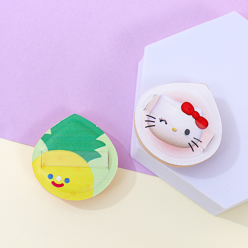 Fábrica personalizada fruta malvavisco hojaldre KT gato en forma de gota maquillaje esponja colchón de aire seco y húmedo herramientas de belleza
