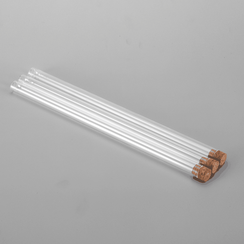人仁透明玻璃玻璃香管配木塞T型塞沉香檀香线香试用香木质塞