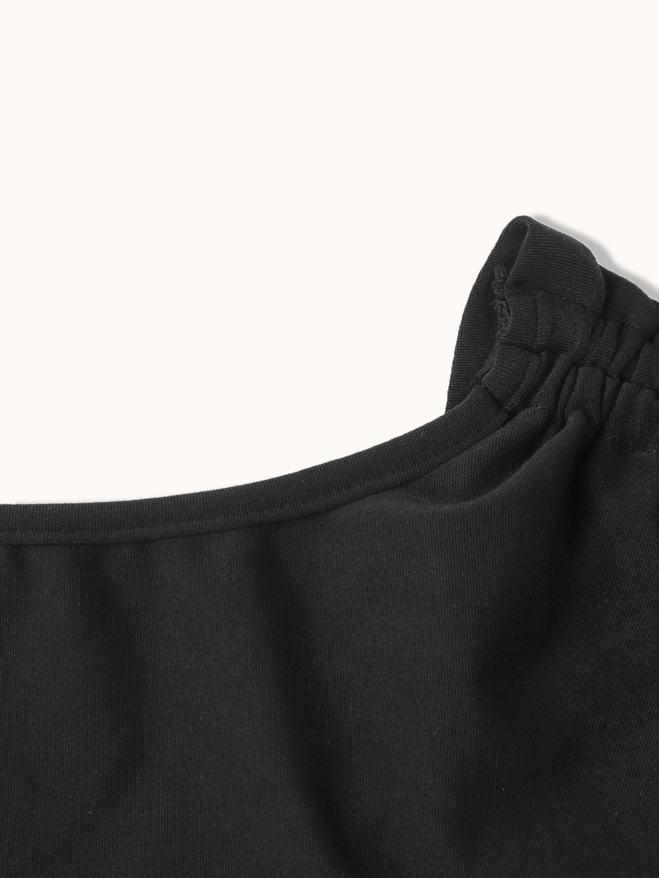 Women Clothing Spring Summer Irregular Asymmetric with Personality Shoulder Strap Drawstring Lace Pleated Cropped Top Women