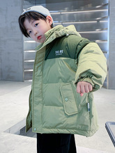 巴拉巴拉儿童羽绒服冬季加棉加厚保暖相拼白鸭绒冬装2024男童时髦