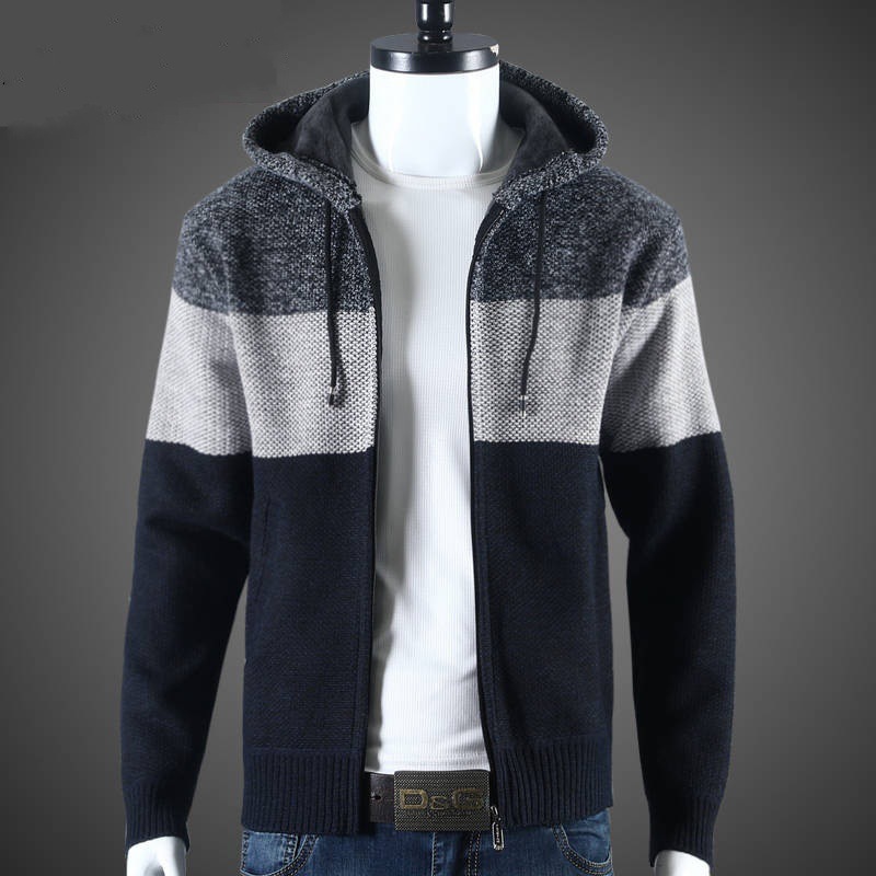(Cross-border trading), (Wholesale), winter hoody, warm sweater, jacket with zipper for leisure, cardigan, oversize 3