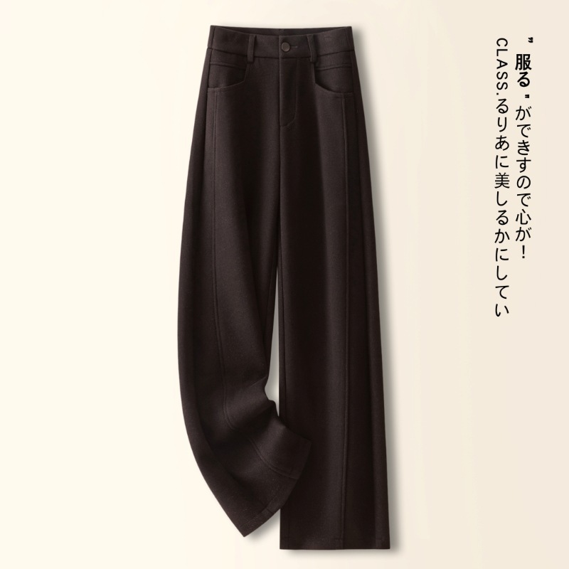 2025新款西装裤女秋季宽松显瘦垂感显高休闲长裤九分直筒阔腿裤|undefined