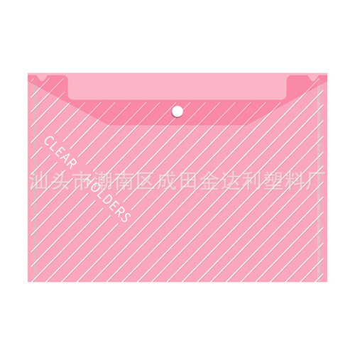 A4 File Bag Organizer Archive Bag White Thick Button Style Exam Bag Transparent File Bag Large Capacity Data