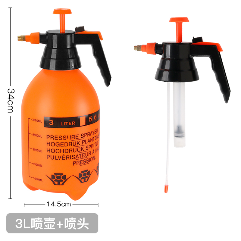 Botella de pulverización manual tipo neumático botella de riego de flores botella de horticultura botella de pulverización de agua limpia y desinfección doméstica botella de pulverización de gran capacidad