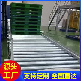 重型动力滚筒输送机重载大型卡板物流辊筒线工厂自动化装配生产线