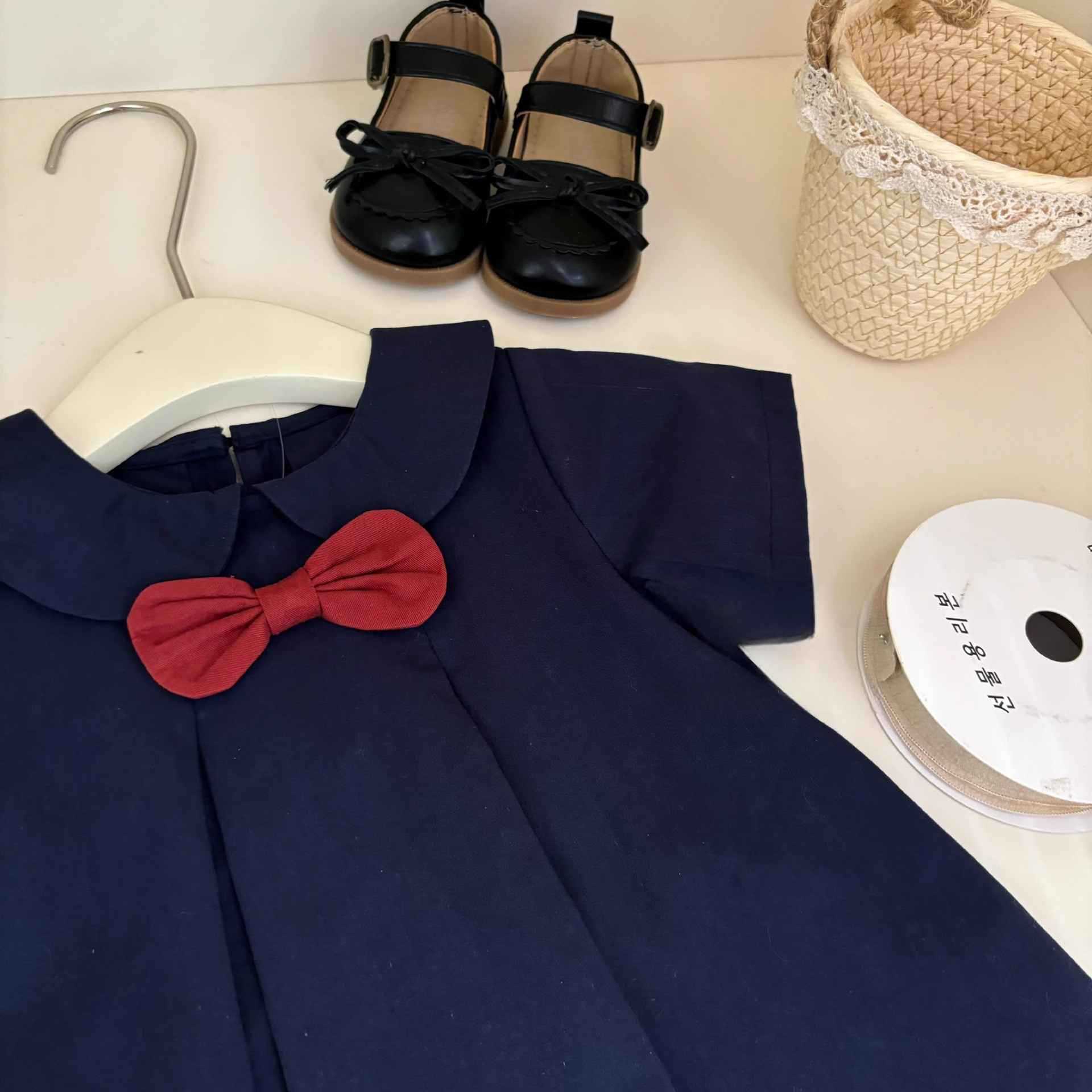 [Xianning Seven] ¡Hayao Miyazaki! Niñas estilo universitario bebé jk pajarita lindo uniforme vestido de manga corta