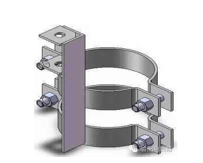 预订各种电力抱箍杆头铁 热镀锌单顶抱箍支持批发1A