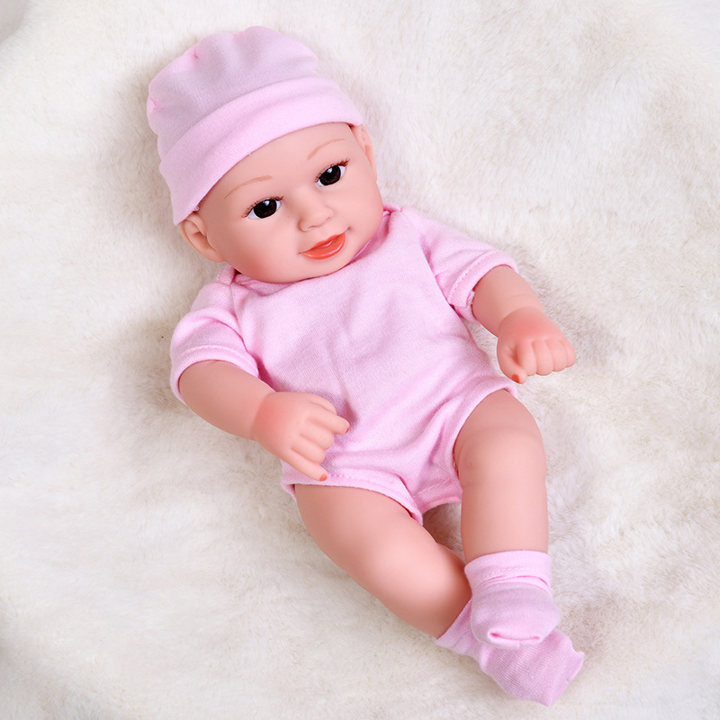 Simulación bebé renacido muñeca 30cm vinilo muñeca suave pegamento bebé dormir calmante niños jugar casa juguete